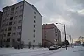 Soviet-era apartment buildings