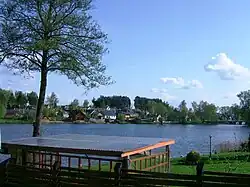 Ančios lake and Veisiejai panorama