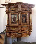 The Renaissance pulpit from 1639