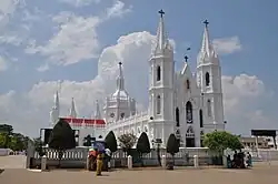 Basilica of Our Lady of Good Health, Velankanni, India.