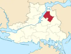 Location of Velykolepetyskyi Raion