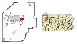 Location in Venango County, Pennsylvania