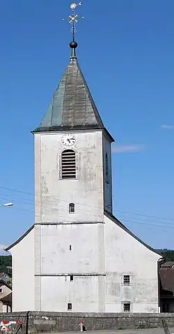 Vendlincourt village church