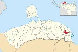 Location of Manaure Municipality