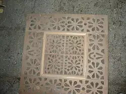 Fretwork for a ventilation or light grill