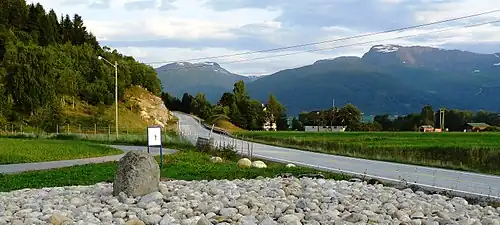 View of an archaeological dig site