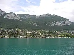 Veyrier-du-Lac seen from Lake Annecy