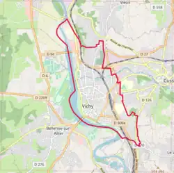 Location of Vichy