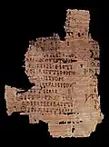 (K 7543) verso Acts 19, 6–8
