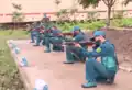 Vietnam Militia and Self-Defence Force learning to shoot Type 63 rifles.