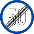 DP.134: End of the previously signed speed limit