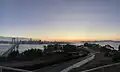 View of San Francisco from Yerba Buena in the evening.