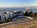 View of new housing developments and the San Francisco-Oakland Bay Bridge.