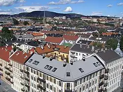 View from "silo" (Marselis gate 24) to the northeast of Grünerløkka, July 2007