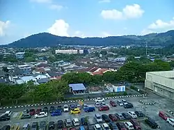 Skyline of Batu Pahat, looking north.