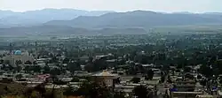 View from the central hill toward Khost Mosque