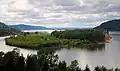 View of the island from Bridal Veil Overlook