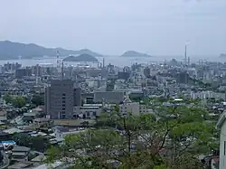 View of downtown Tokuyama area