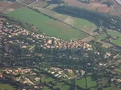 An aerial view of Cornillon-Confoux