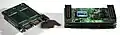 Viking Technology SATA (7+15) Cube and AMP SATA Bridge multi-layer SSDs; the one on the left uses the standard 7+15-pin interface