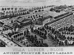 Engraving of the Villa Lunier, c. 1900.