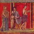 The Villa of the Mysteries in Pompeii was a showcase for the expensive vermilion pigment made from ground cinnabar.