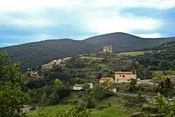 The chateau and surrounding buildings in Le Vivier