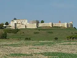 Château de Villebois-Lavalette and the ramparts seen from the southeast (Charente).