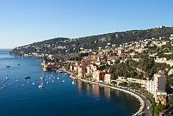 A view of the harbour at Villefranche-sur-Mer