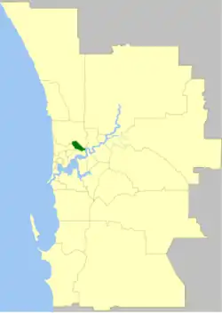 The City of Vincent within the Perth Metropolitan Area