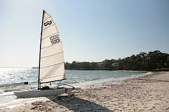 A boat on Collingwood beach.