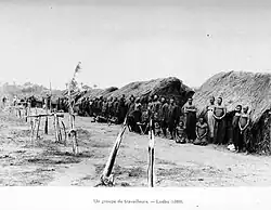 A group of workers, Luébo (1888)