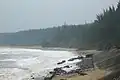 Beach of South China Sea at one of the exits.