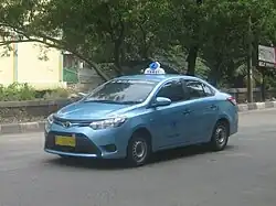 Toyota Limo (XP150), old Blue Bird livery