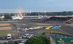 View of the Ford Chicanes as viewed from slightly above the ground