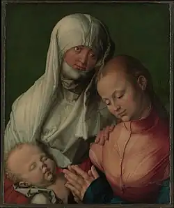 Albrecht Dürer, Virgin and Child with Saint Anne, probably 1519, MET, New York