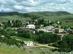 Virginia City from a nearby hillside