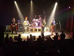 Image 19Punk band Visací zámek which composed a popular song "The President Is a Faggot" about Václav Klaus, 2003–2013 Czech President (from Freedom of speech by country)
