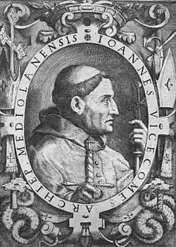 An 18th-century anonymous engraving of Giovanni Visconti