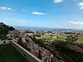 The town of Civitella seen from the panoramic walkway of the fortress.