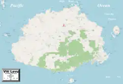Viti Levu with Ba in the north of the island