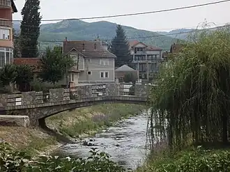 The Morava e Binçës flows through Viti