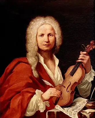 Image 4Antonio Vivaldi, in 1723. His best-known work is a series of violin concertos known as The Four Seasons. (from Culture of Italy)