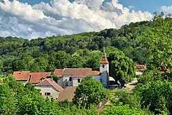 The church in Voillans