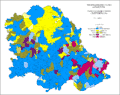Language map of Vojvodina, 1931