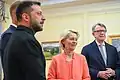 Stubb (behind Zelenskyy), von der Leyen, and British Ambassador Peter Mandelson