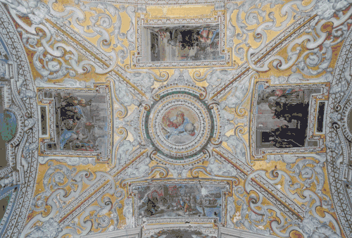Church of Saints Severin and Sosios, painting of the Medici chapel, before 1593