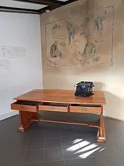 The office of camp commander Karl Peter Berg (1907–1949) in the former concentration camp Kamp Amersfoort