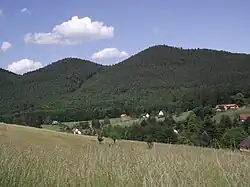 Vosges mountains Mittelkopf (left) and Steinkopf (right) in Windstein