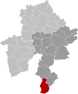 The municipality in Namur province